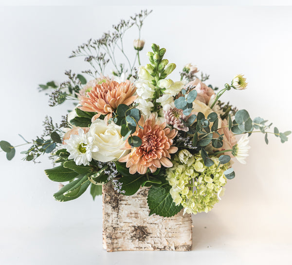 Birch Box centerpiece - medium (5.5” box)